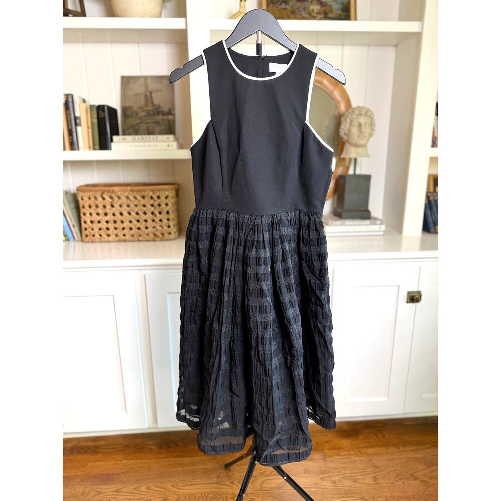 🖤 Harlyn Fit & Flare Cocktail Dress | S | Black & White | Wedding Guest